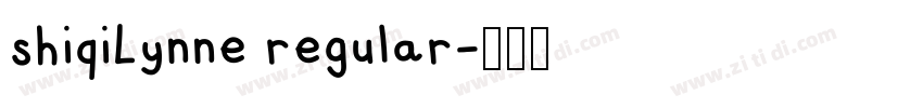 shiqiLynne regular字体转换